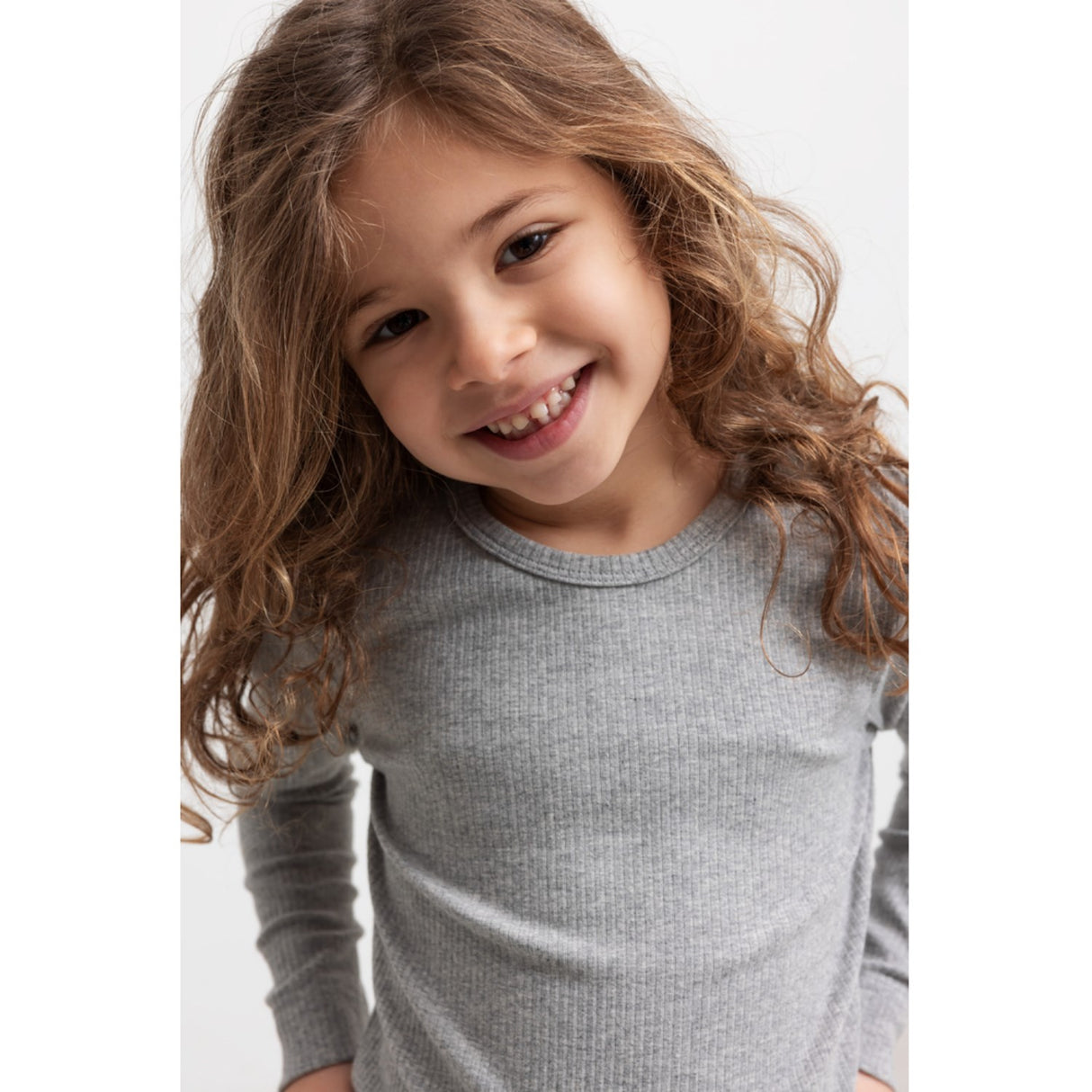 MarMar Modal Melange Light Grey Melange Plain Blouse