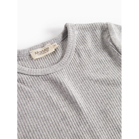 MarMar Modal Melange Light Grey Melange Plain T-shirt