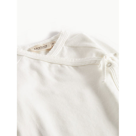 MarMar Modal New Born Gentle White Tut Wrap LS Blouse