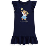 Polo Ralph Lauren Newport Navy Sparkle Bear Day Dress