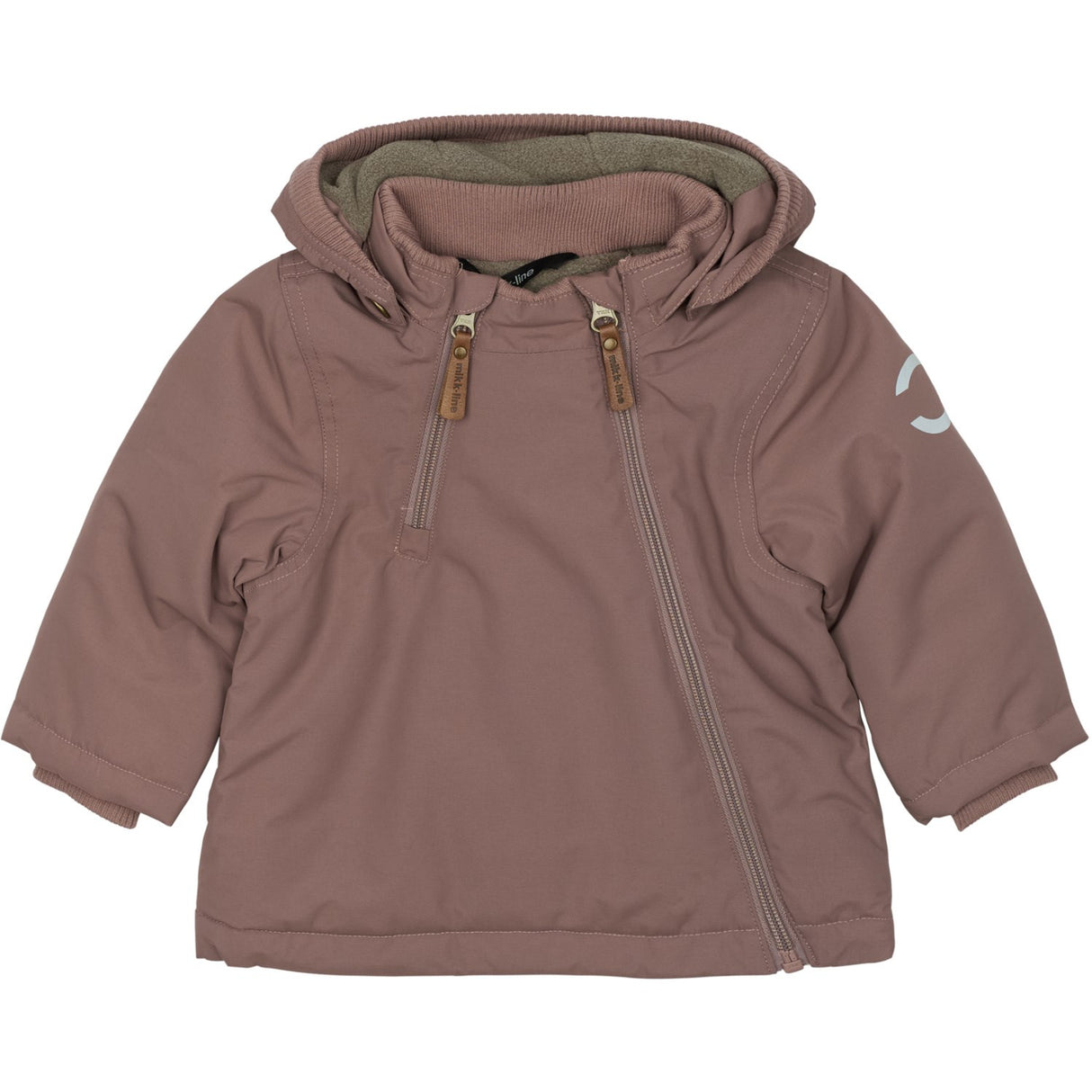 Mikk-Line Twilight Mauve Nylon Baby Jacket - Solid