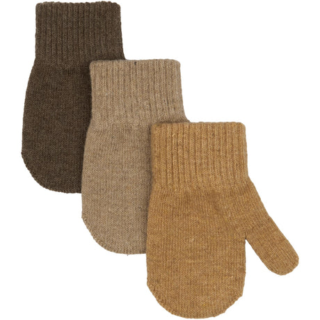 Mikk-Line Chocolate Chip-Melange Denver-Medal Bronze Magic Mittens 3 Pack