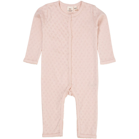 COPENHAGEN COLORS Dusty Rose Pointelle Heart Full Body