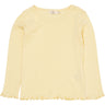 COPENHAGEN COLORS Lt. Yellow Summer Pointelle Ls Tee