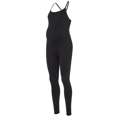 Mama;licious Black Mlpaulette Strap Active Jumpsuit Noos