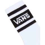 VANS White/Black Drop V Logo Crew Socks