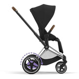 Cybex Chrome Brown E-Priam Fram Incl. Hard Seat Part