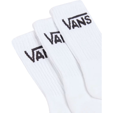 VANS White Classic Crew Socks 3-Pack