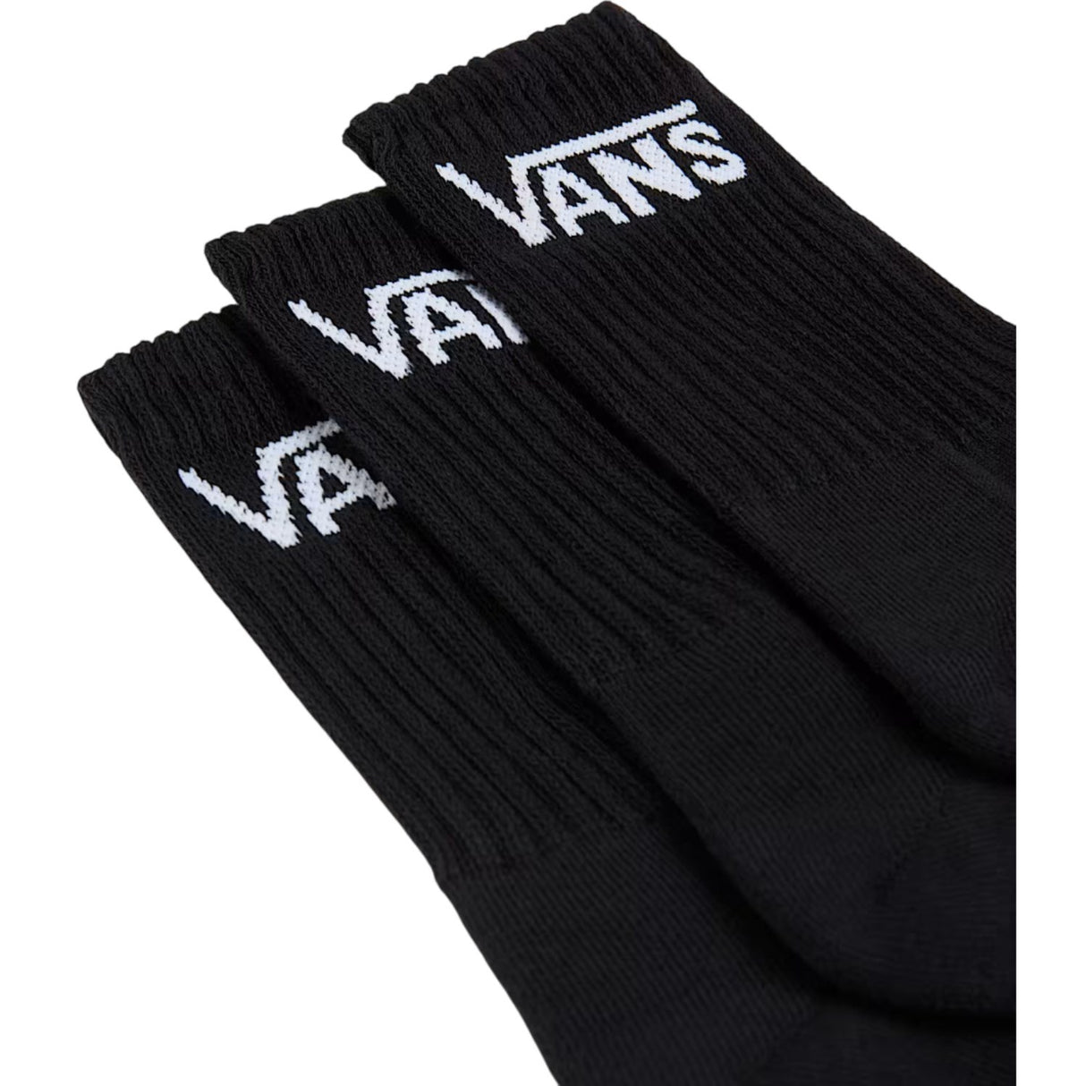 VANS Black Classic Crew Socks 3-Pack