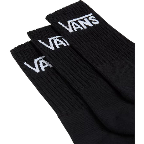 VANS Black Classic Crew Socks 3-Pack
