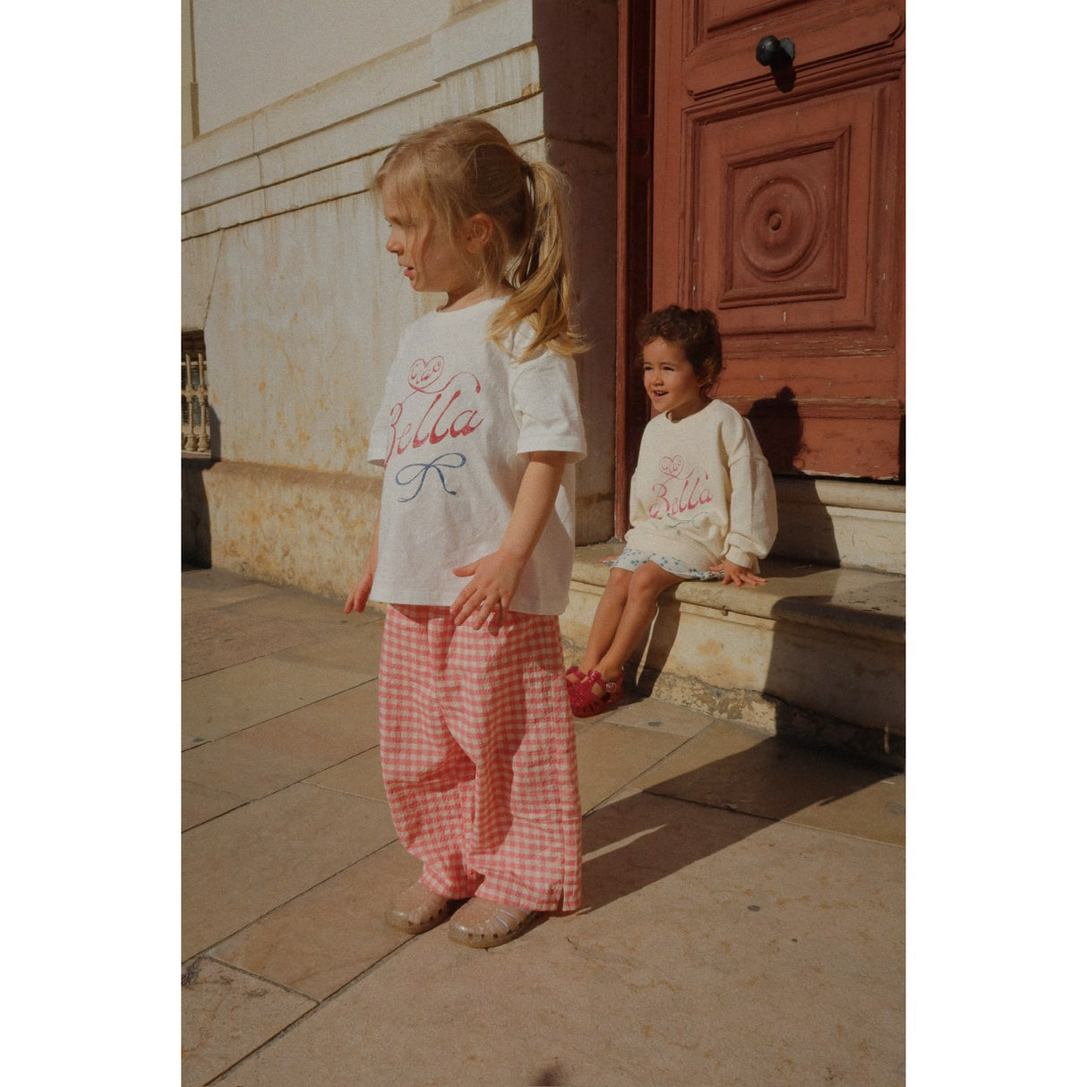 Konges Sløjd Peach Blossom Check RHW X KS Bella Pants Gots