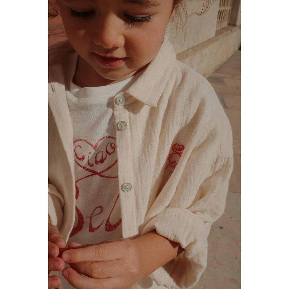 Konges Sløjd Mother Of Pearl RHW X KS Bella Shirt Gots