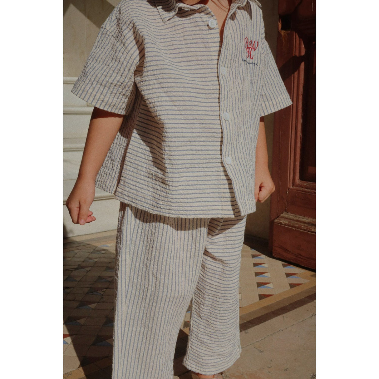 Konges Sløjd Stripe Bluie RHW X KS Duo Pants Gots