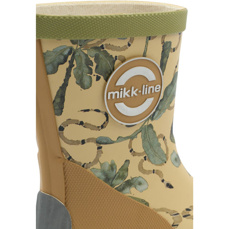 Mikk-Line Gray Green Printed Wellies