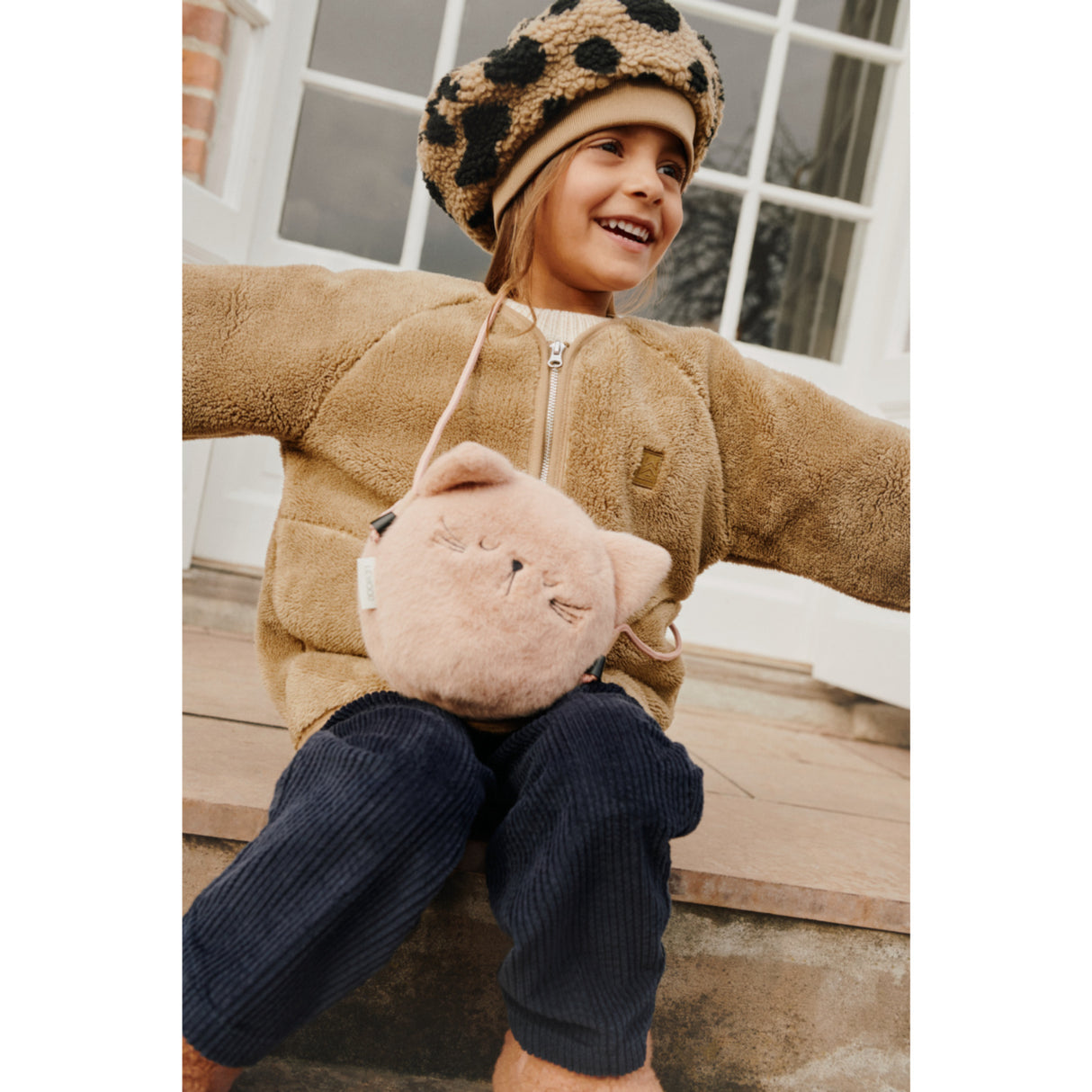 LIEWOOD Mega Leo / Oat Mix Poplar Pile Beret Hat