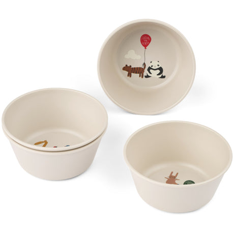 LIEWOOD Around The World / Sandy Cees Bowl 4-Pack