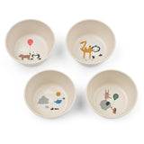 LIEWOOD Around The World / Sandy Cees Bowl 4-Pack