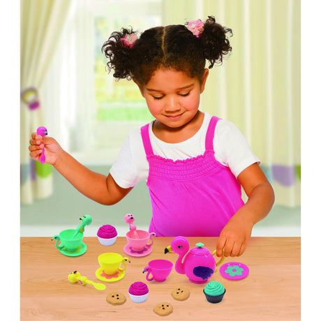 Zoo Troop Flamingo Tea Set