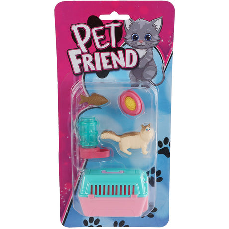 Pocket Money Cat And Travel Basket With Accessories Assorted