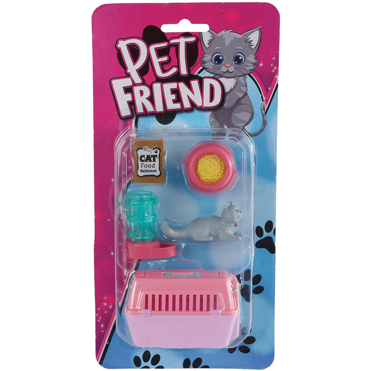 Pocket Money Cat And Travel Basket With Accessories Assorted