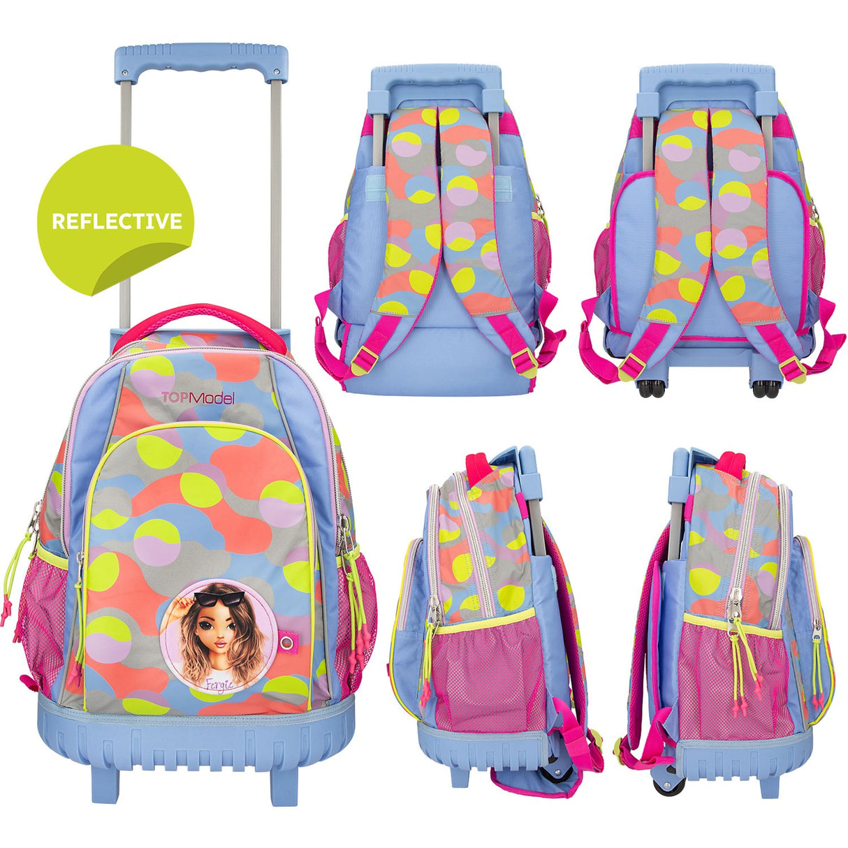 TOPModel School Backpack w/Trolley Flash
