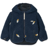 LIEWOOD Rocket / Classic Navy / Embroidery Mara Pile Jacket With Ears