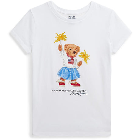 Polo Ralph Lauren White Sparkle Bear T-Shirt