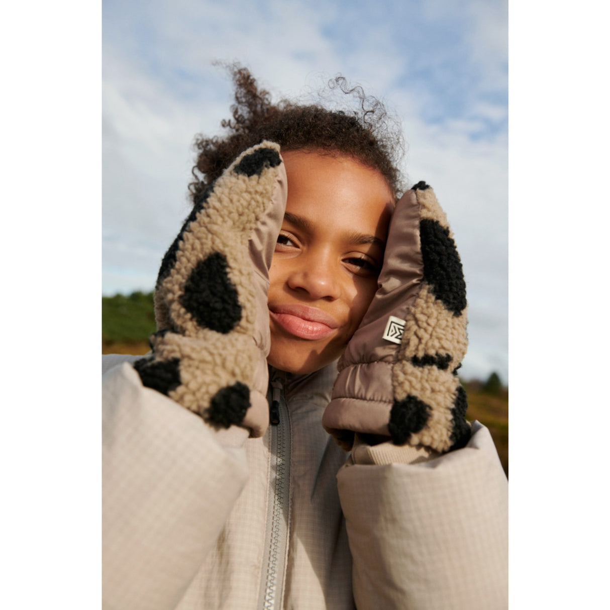 LIEWOOD Mega Leo / Oat Mix Grethe Pile Gloves