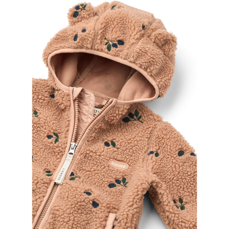 LIEWOOD Berry / Pale Tuscany / Embroidery Mara Pile Jacket With Ears