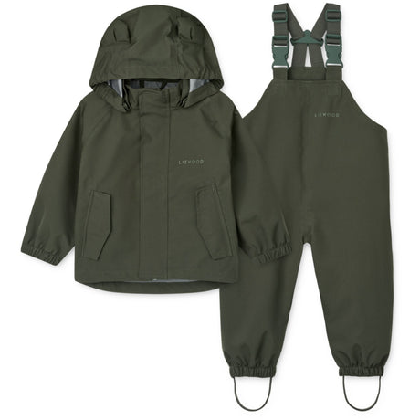 LIEWOOD Hunter Green Manu Rainwear Set