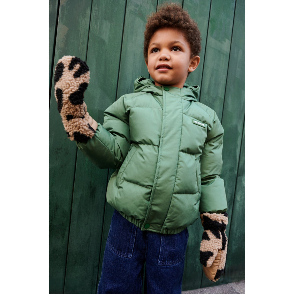 LIEWOOD Mega Leo / Oat Mix Grethe Pile Gloves