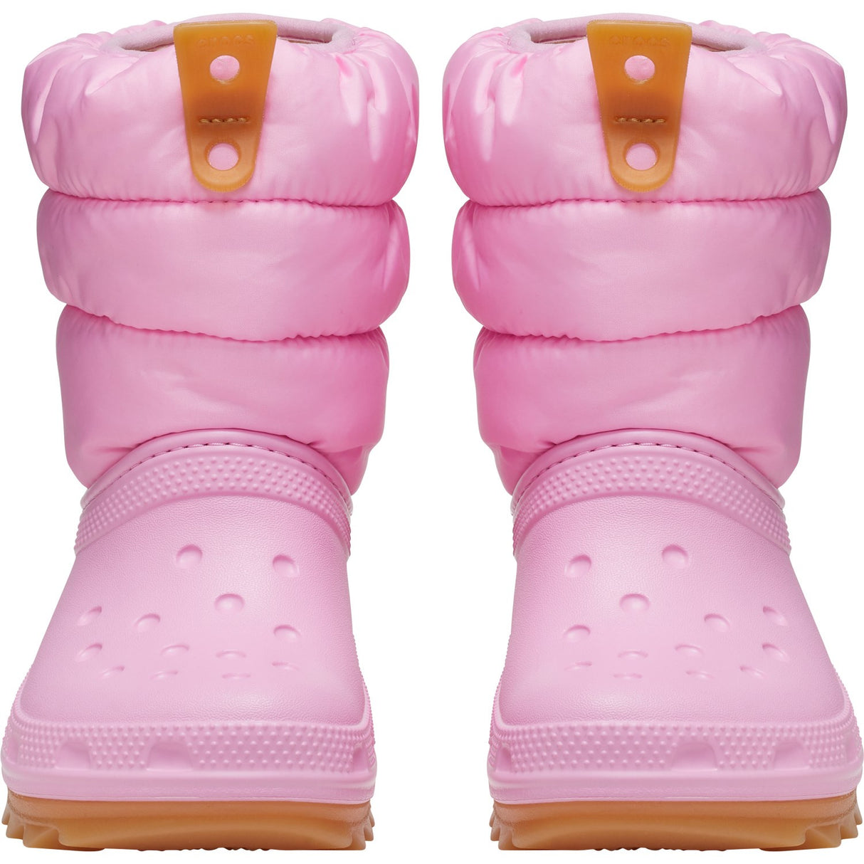 Crocs Pink Tweed/Gum Classic Neo Puff Boot