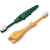 LIEWOOD Yellow Mellow / Garden Green Fabio All Together Toddler Toothbrush
