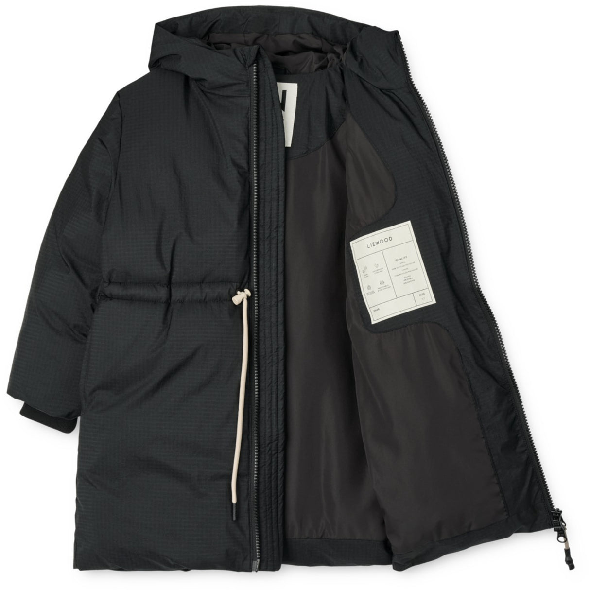 LIEWOOD Black Bille Long Down Jacket