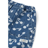 LIEWOOD Cherry Blossom / Medium Blue Denim Cesar Printed Denim Pants
