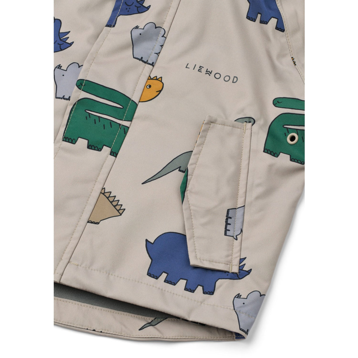 LIEWOOD Dinosaurs / Mist Manu Rainwear Set