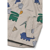 LIEWOOD Dinosaurs / Mist Manu Rainwear Set