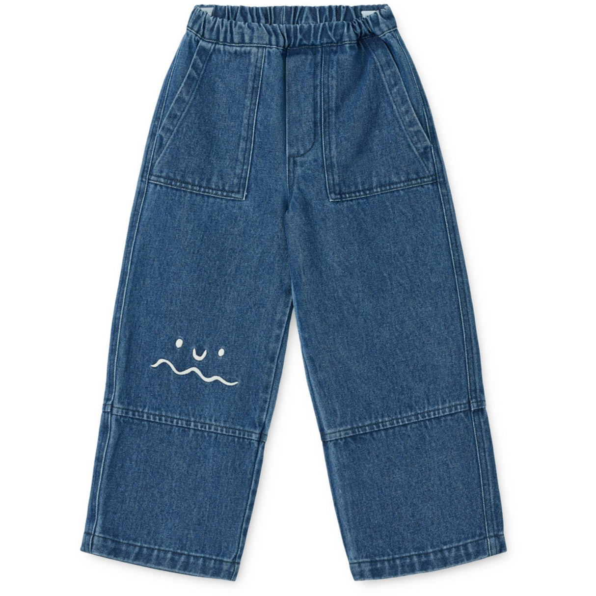 LIEWOOD Medium Blue Denim Cesar Placement Denim Pants