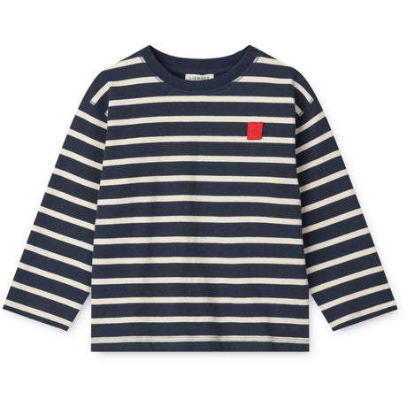LIEWOOD Stripe Classic Navy / Creme De La Creme Tyler Stripe Longsleeve T-Shirt