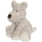 Teddykompaniet Grå Teddy Mocca - Hund, 34 Cm