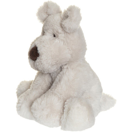 Teddykompaniet Grå Teddy Mocca - Hund, 25 Cm