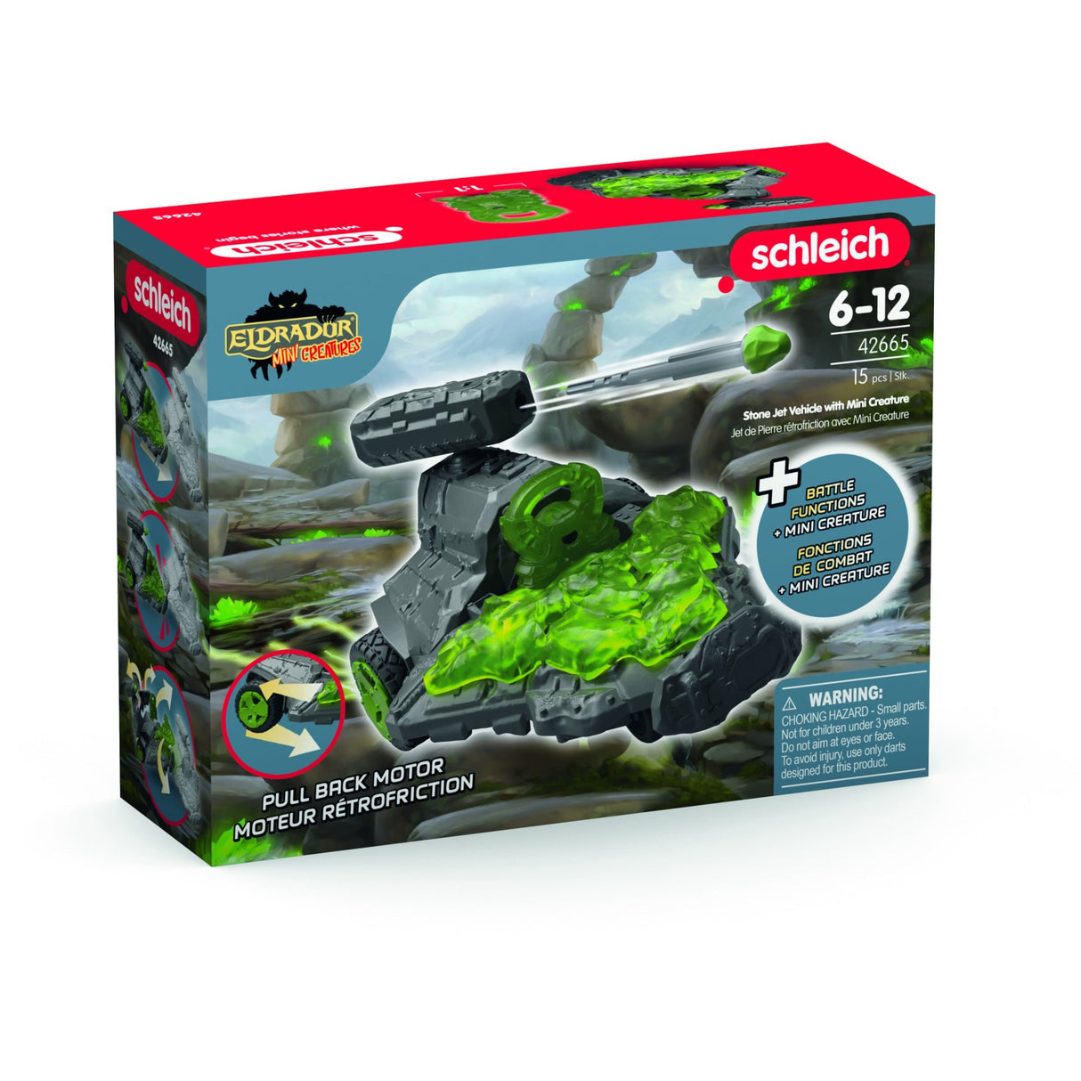 Schleich Stone Jet Vehicle With Mini Creature