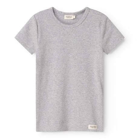 MarMar Modal Melange Light Grey Melange Plain T-shirt