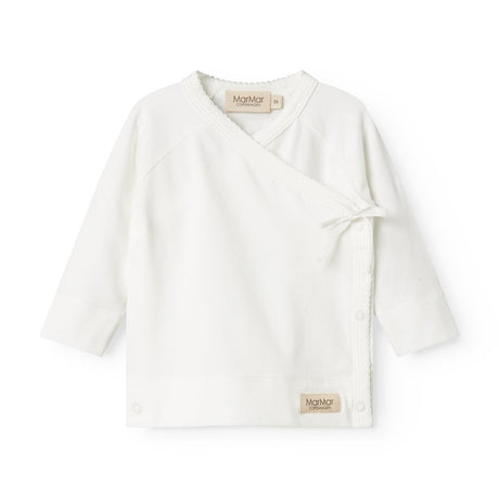 MarMar Modal New Born Gentle White Tut Wrap LS Blouse