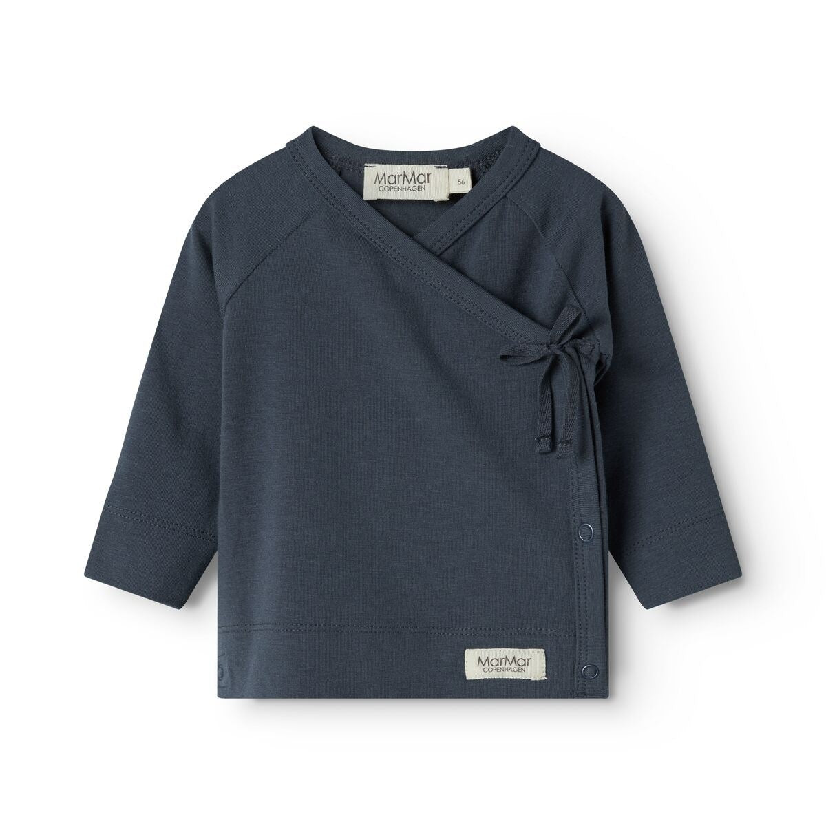 MarMar Modal New Born Blue Tut Wrap LS Blouse