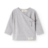 MarMar Modal New Born Light Grey Melange Tut Wrap LS Blouse