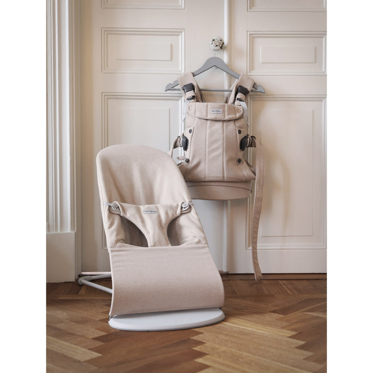 BabyBjörn Light Beige Bouncer Bliss - Woven Mélange