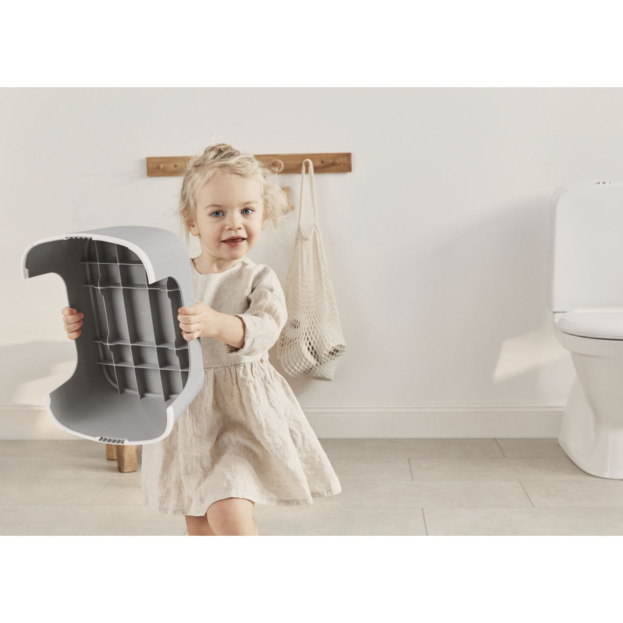 BabyBjörn Grey/White Step Stool