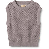 Wheat Dusty Purple Knit Vest Saga
