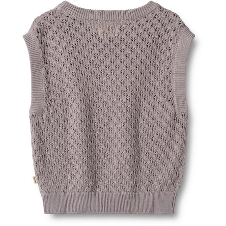 Wheat Dusty Purple Knit Vest Saga